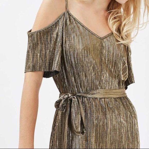 Topshop metallic hot sale jumpsuit