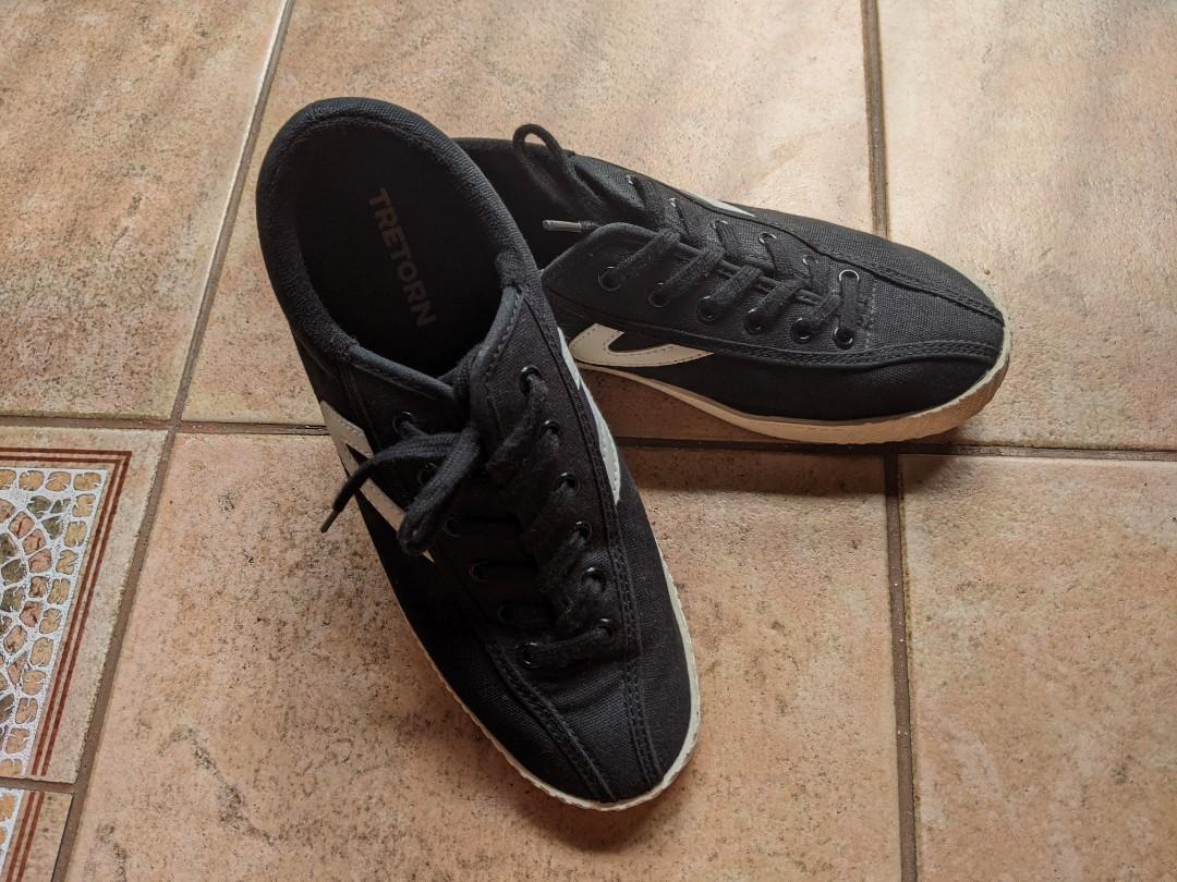 tretorn black sneakers