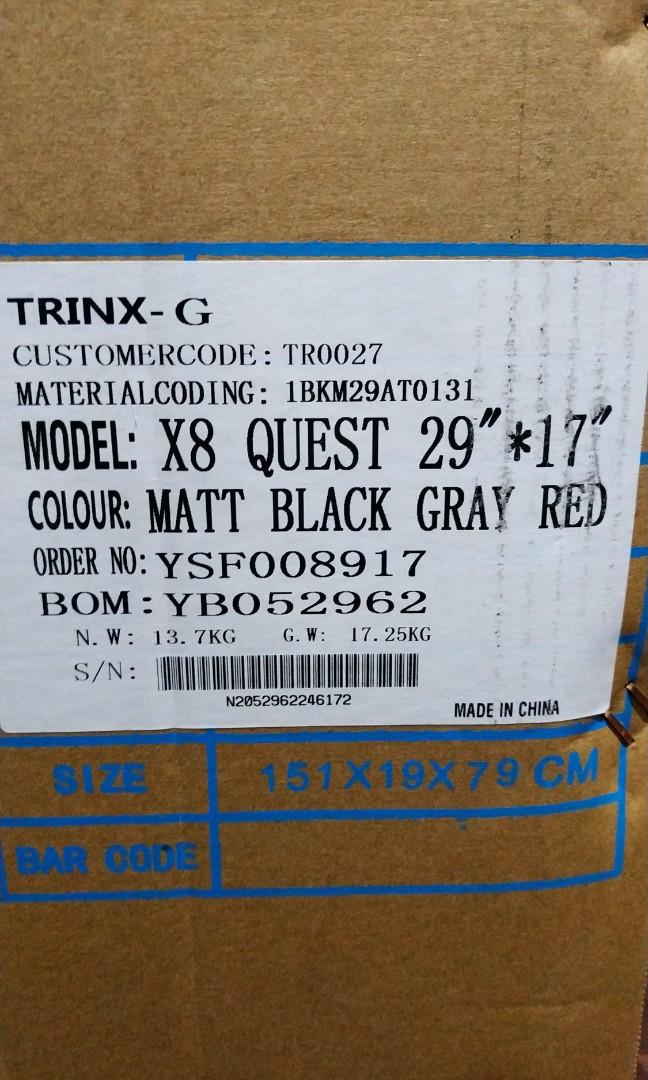 trinx x8 quest 29er price