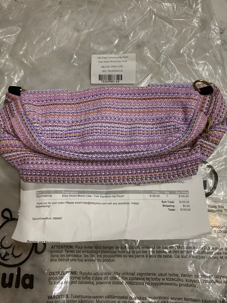 Tula hip pouch Babies Kids Going Out Carriers Slings on