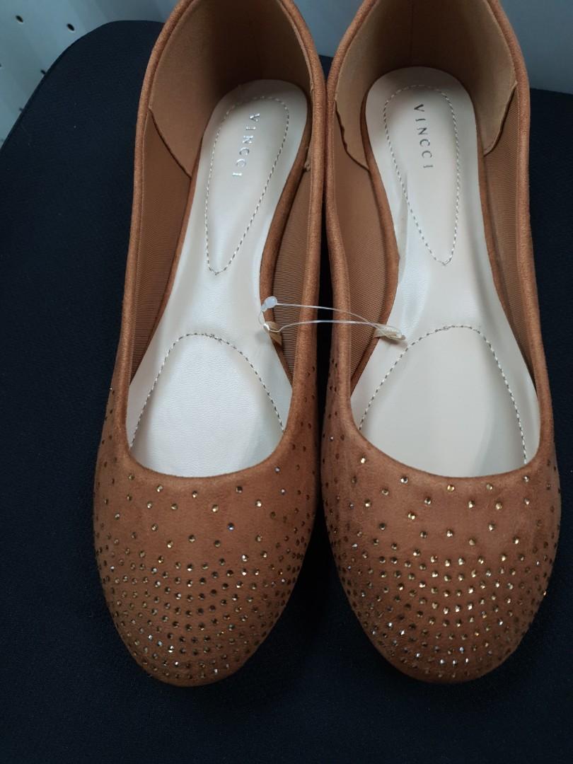 tan ballerina flats uk