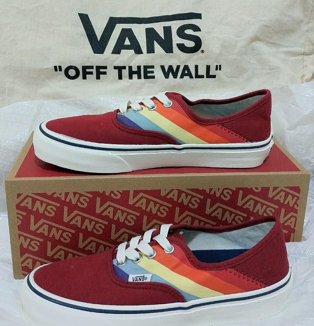 vans rad rainbow slip on