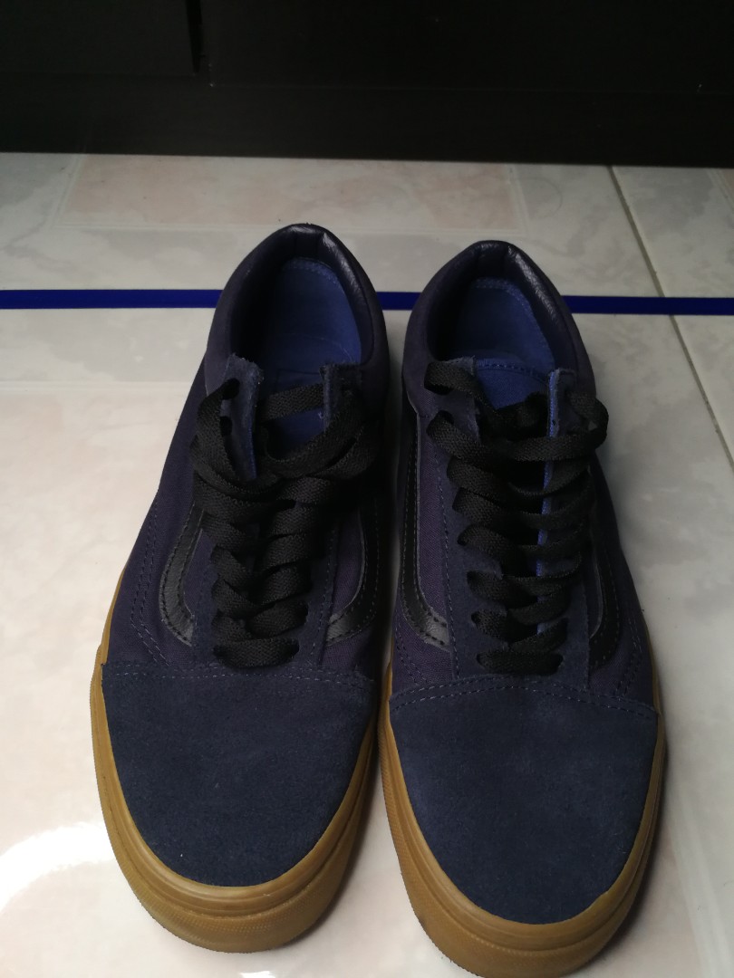 vans blue suede shoes