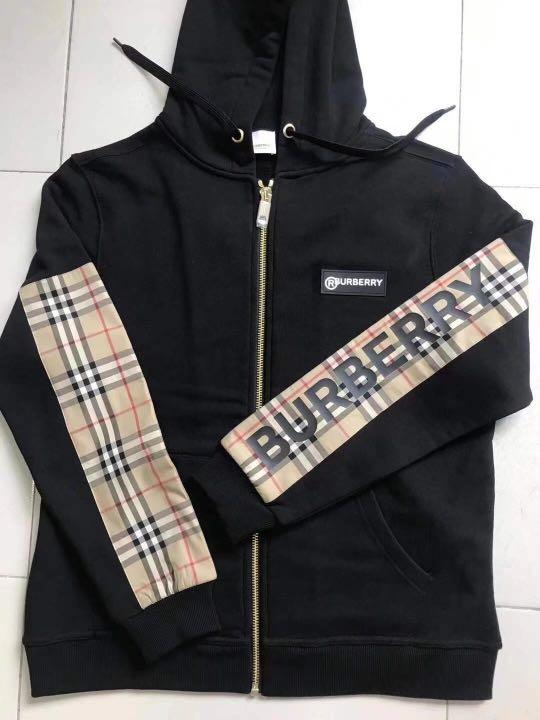 Vintage check panel sale cotton oversized hooded top