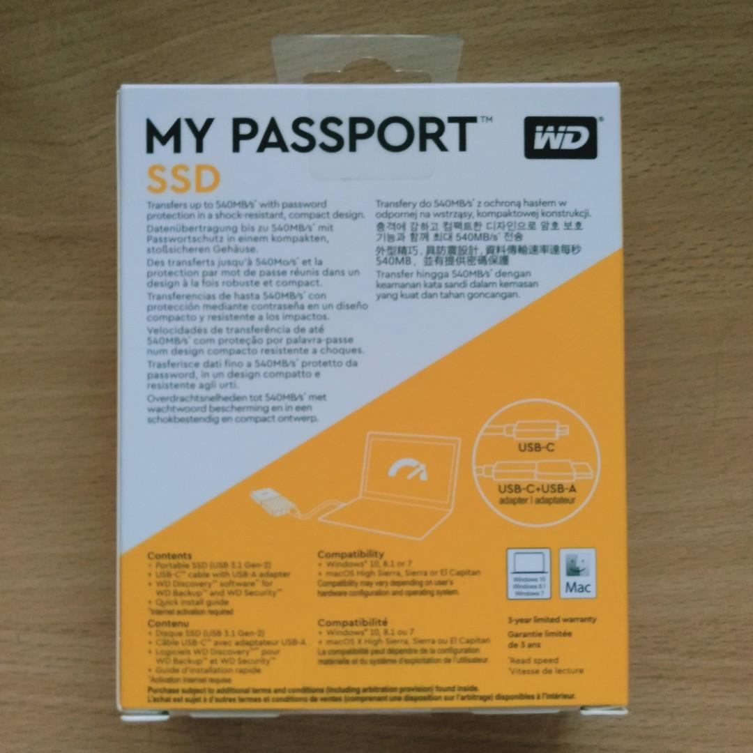 Wd my sales passport ssd 512gb