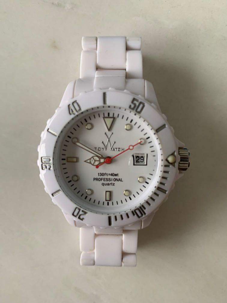 Toy watch white ceramic store
