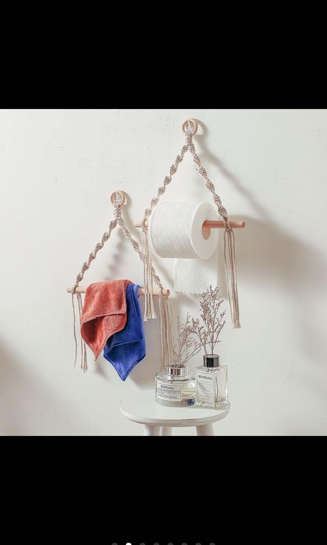 Woven Wall-Mounted Tissue Holder (Category: Storage Boxes & Baskets) located in Taguig. Submitted by endlessbliss_ph (Listing ID 1044354044, Image 1). Description: Swipe left for exact measurements. FOR PRE-ORDER,5-15 days ETA , usually arrives earlier.