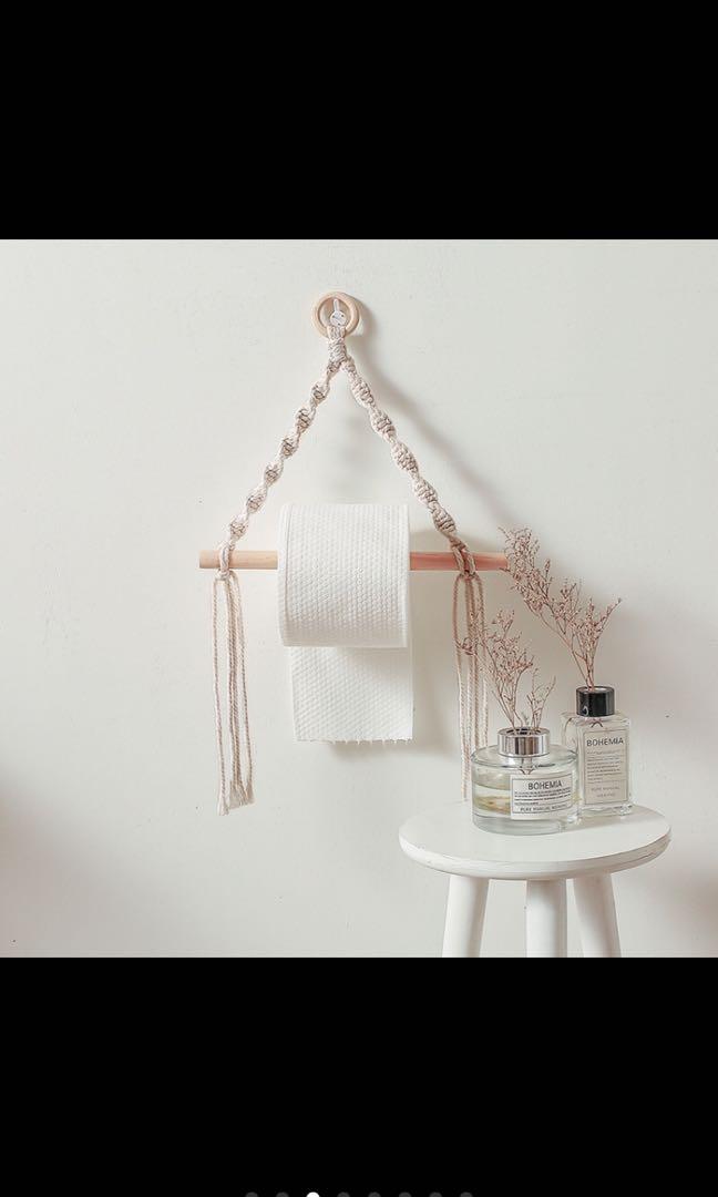 Woven Wall-Mounted Tissue Holder (Category: Storage Boxes & Baskets) located in Taguig. Submitted by endlessbliss_ph (Listing ID 1044354044, Image 2). Description: Swipe left for exact measurements. FOR PRE-ORDER,5-15 days ETA , usually arrives earlier.