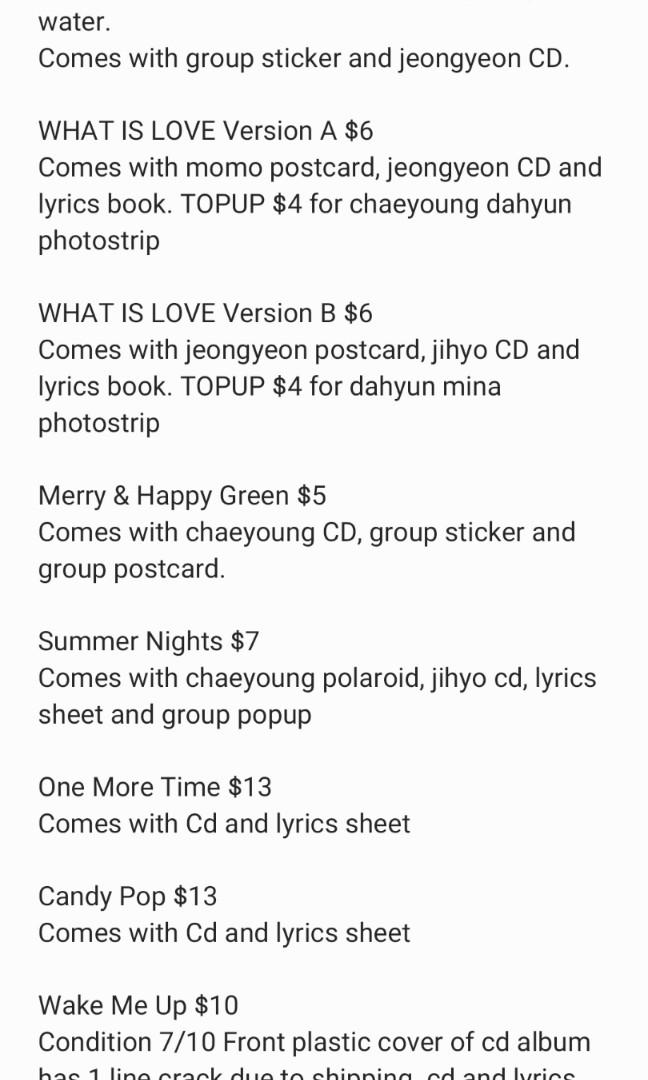 Wts Kpop Albums Updated List Twice In2it Entertainment K Wave On Carousell Wts Kpop Albums Updated List Twice In2it Entertainment K Wave On Carousell