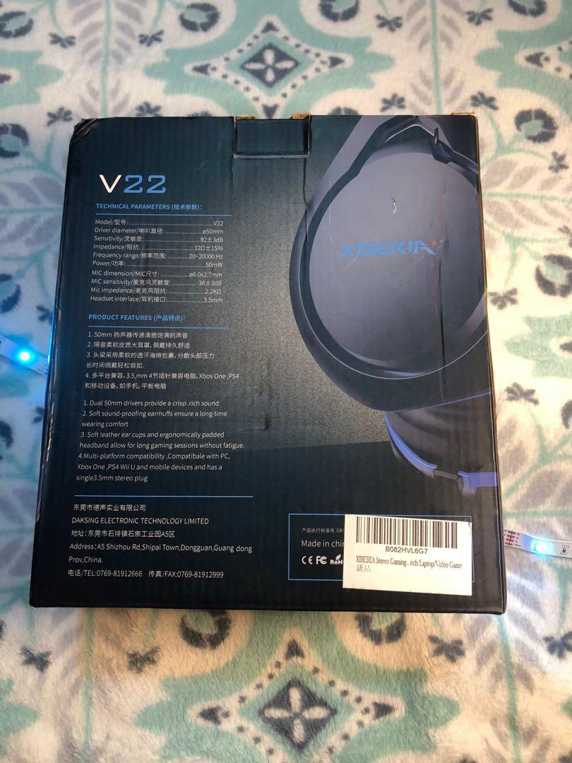 Xiberia V22 gaming headset Audio Headphones Headsets on Carousell