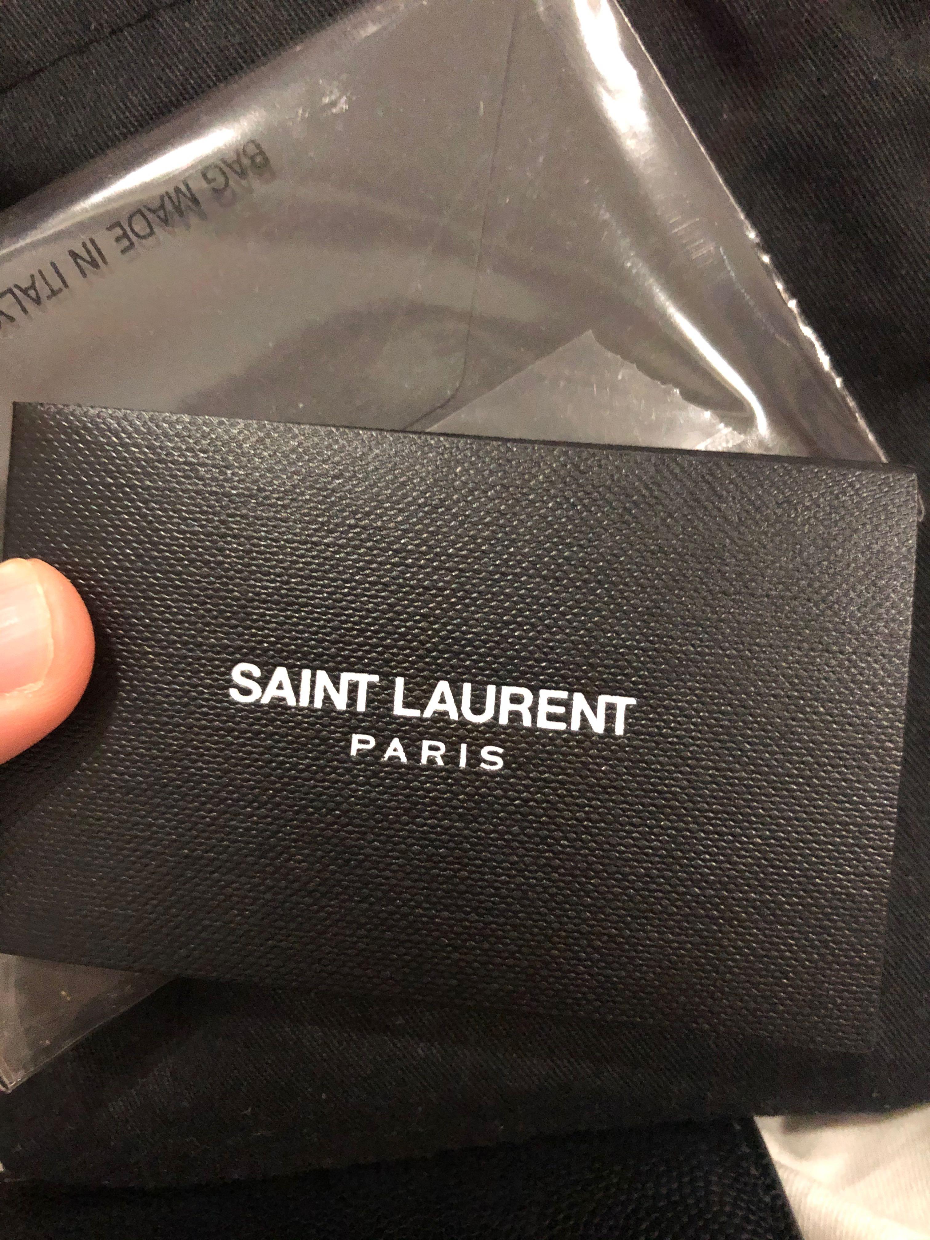 Shop Saint Laurent NEW ERA YSL MONOGRAM CAP (687687YCL369248) by