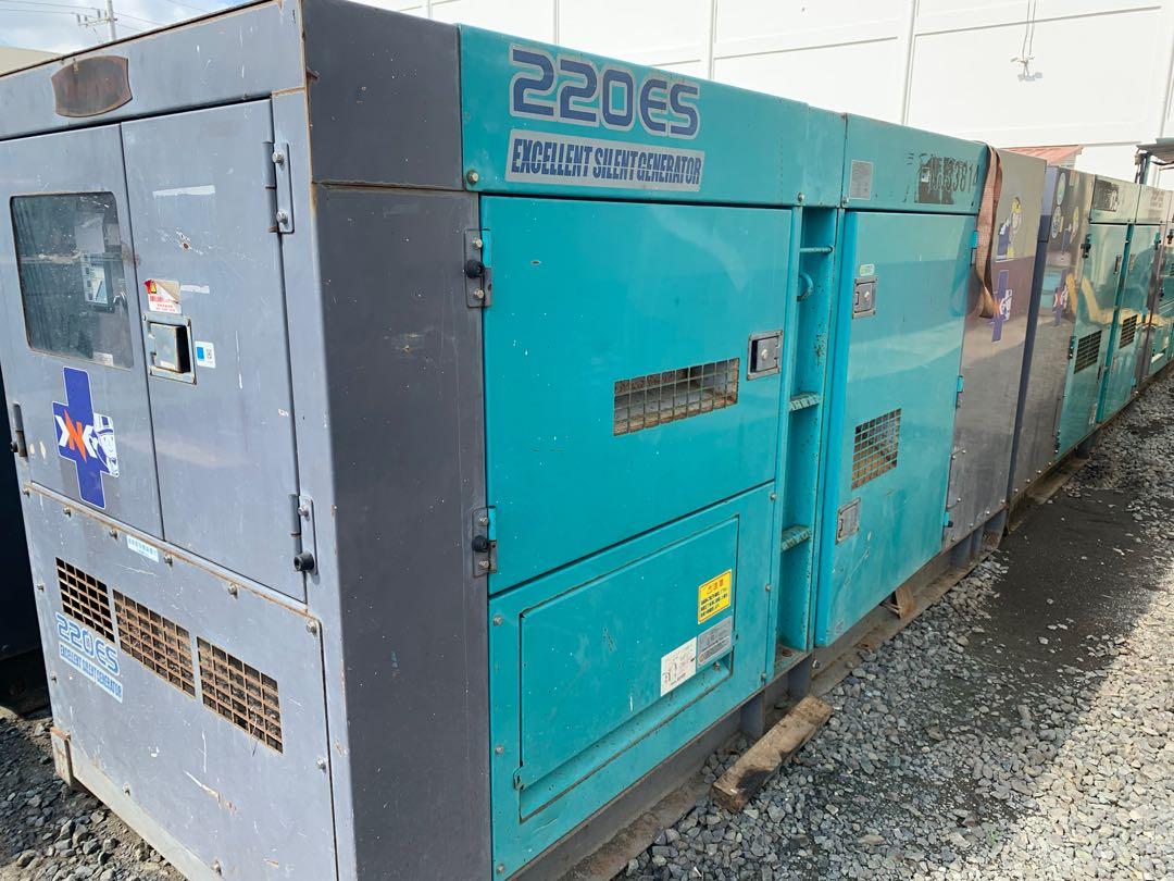 220 kVA Japan Generator (Category: Construction Tools & Equipment) located in Manila. Submitted by santiago0721 (Listing ID 1044424162, Image 1). Description: Slightly used unit, fresh from Japan With low SMR Passed latest load testing 2020 Can perform testing with load bank Give us a call forcappointments.