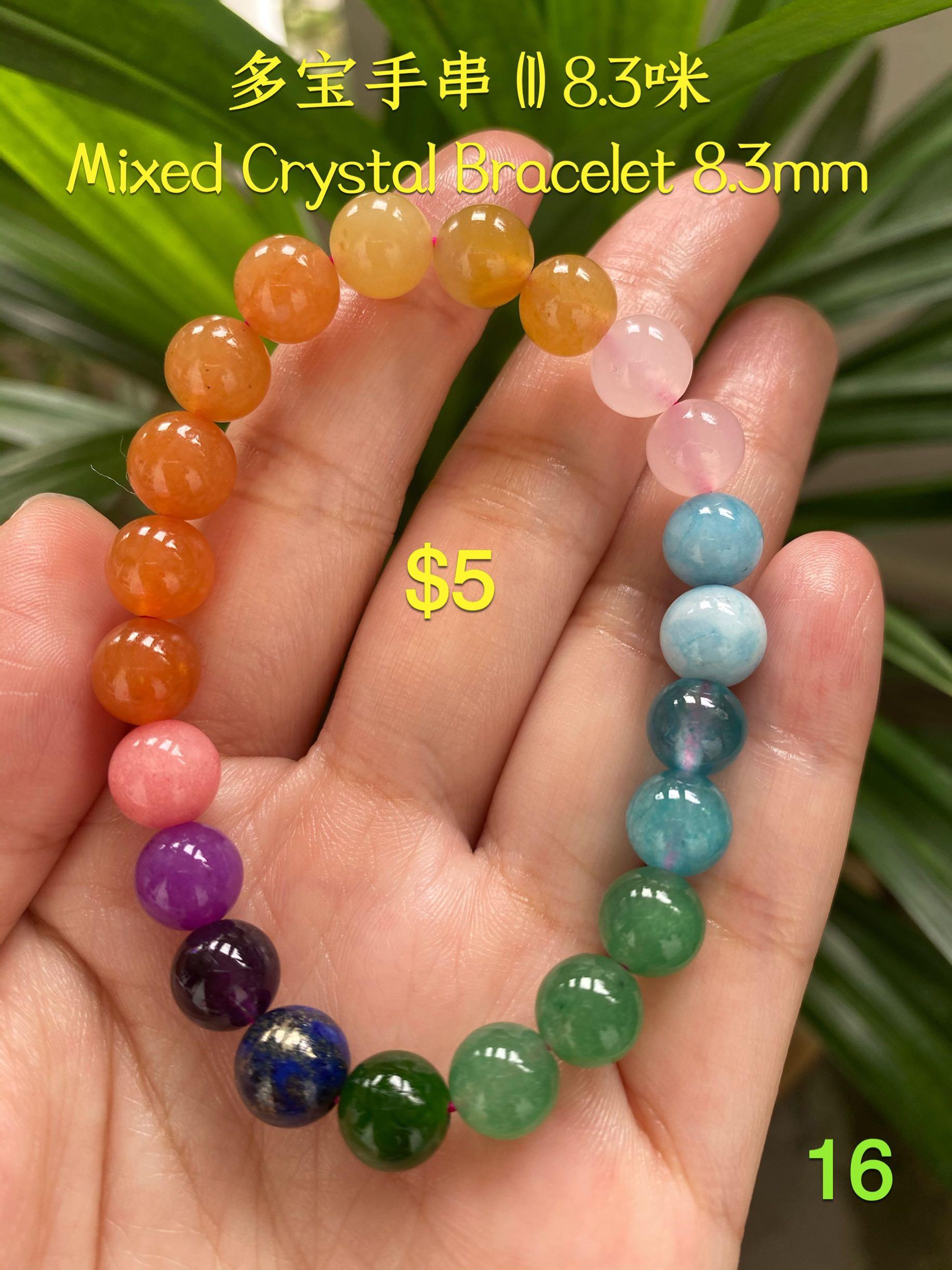 Mixed crystal bracelet deals
