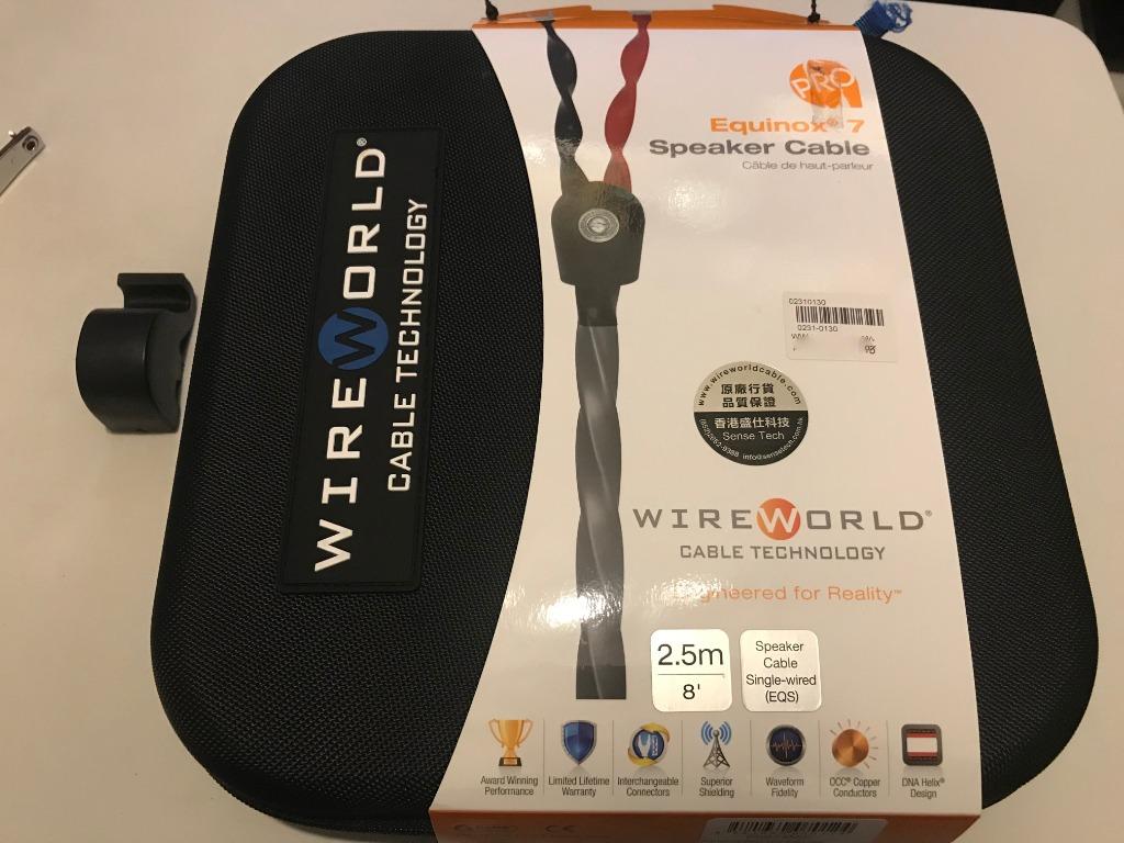 平清 Wireworld Equinox 7 Speaker Cable 2 5m 喇叭線 手提電話 電話 平板電腦配件 充電器及電線 Carousell