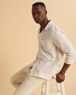 PRODUCT REVIEW: Abercrombie & Fitch Linen-Blend Camp Collar Button-Up Shirt  – Bond on a Budget