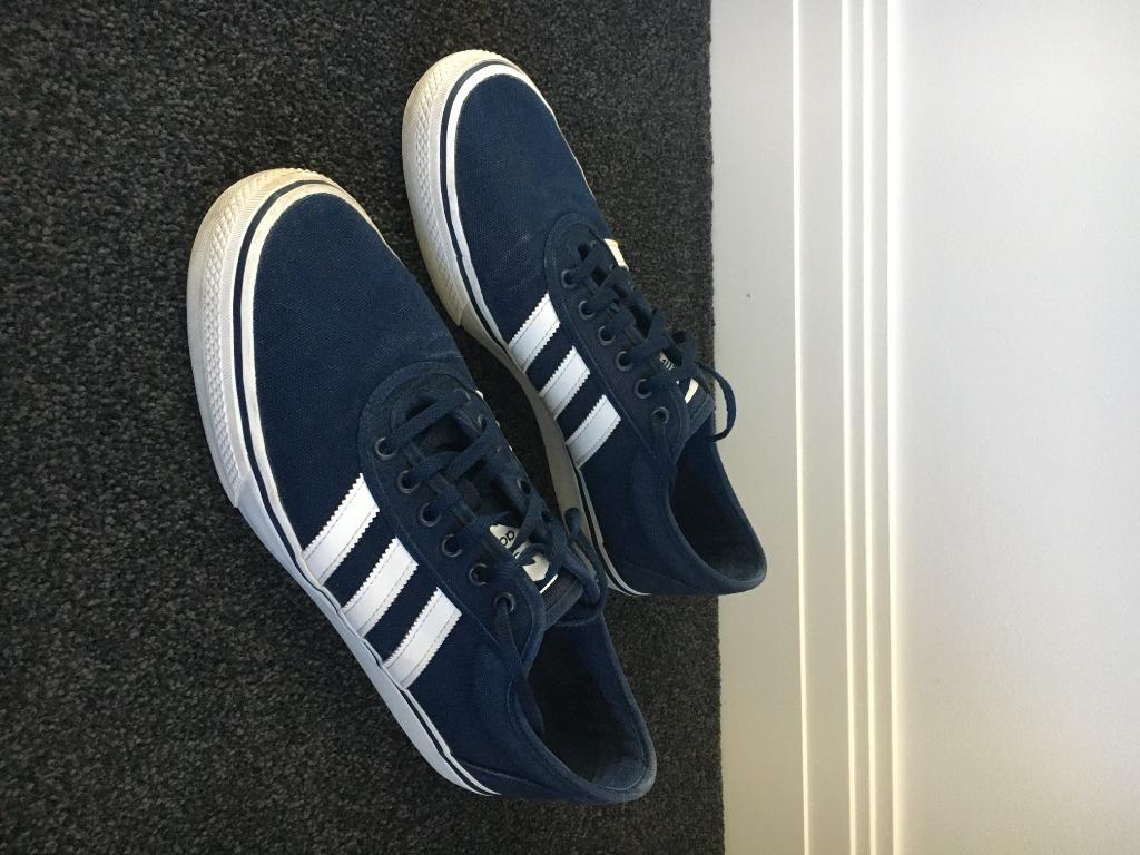adidas blue canvas shoes