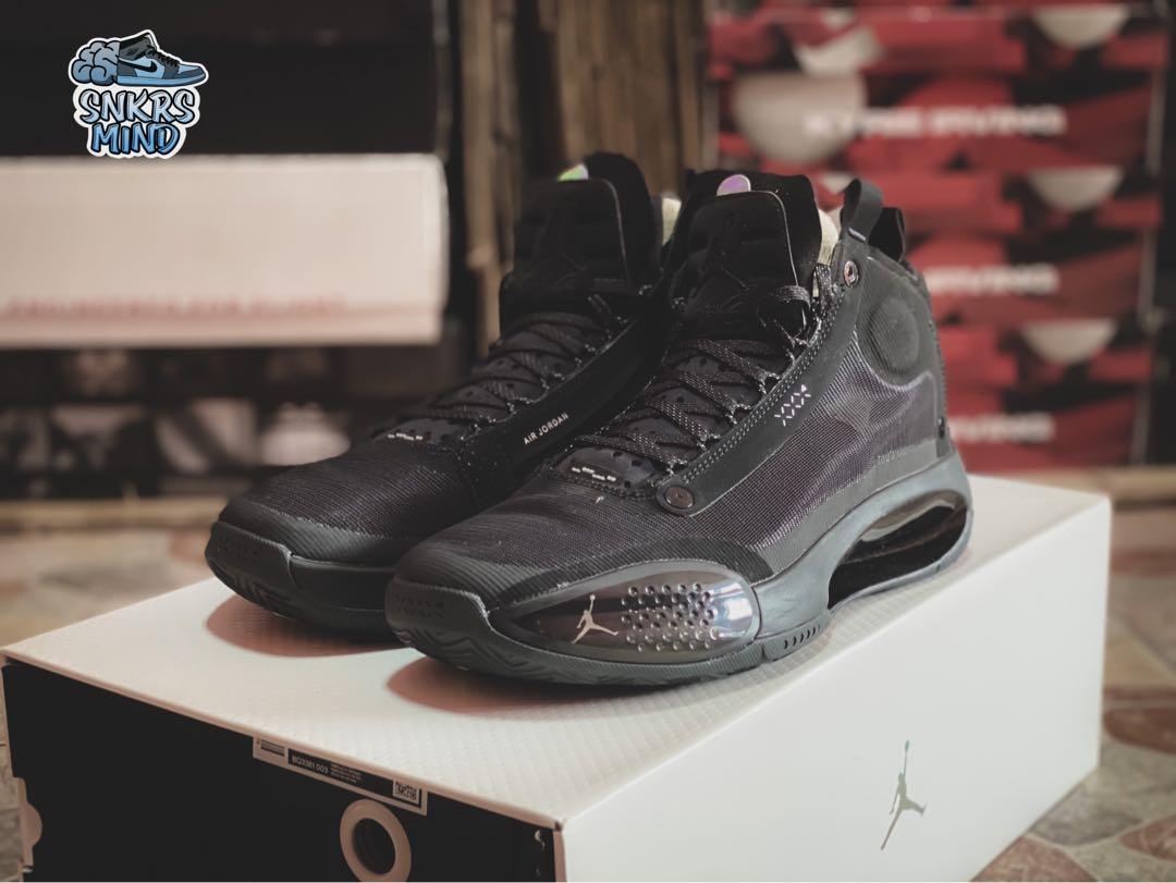 Air Jordan 34 Black Cat Men S Fashion Footwear Sneakers On Carousell Air Jordan 34 Black Cat Men S Fashion Footwear Sneakers On Carousell