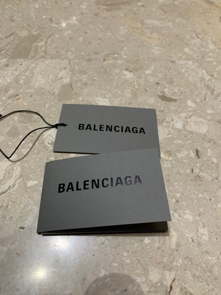 Balenciaga hang tag 4x  eBay