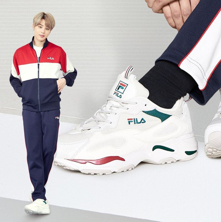 AUTHENTIC BTS FILA (Jimin) RAYTRACER shoes, Women's Fashion 