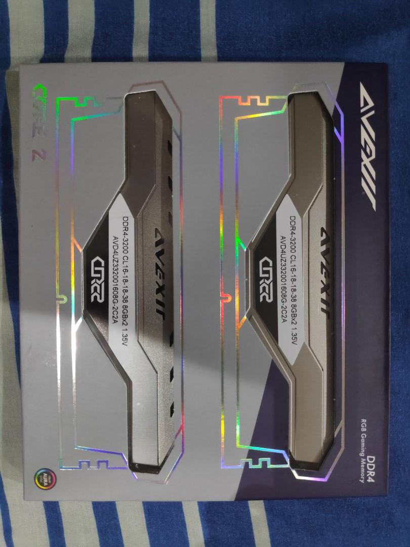 BRAND NEW AVEXIR CORE 2 DDR4 RGB 2x8GB 3200MHZ Computers Tech Parts Accessories Computer Parts on Carousell