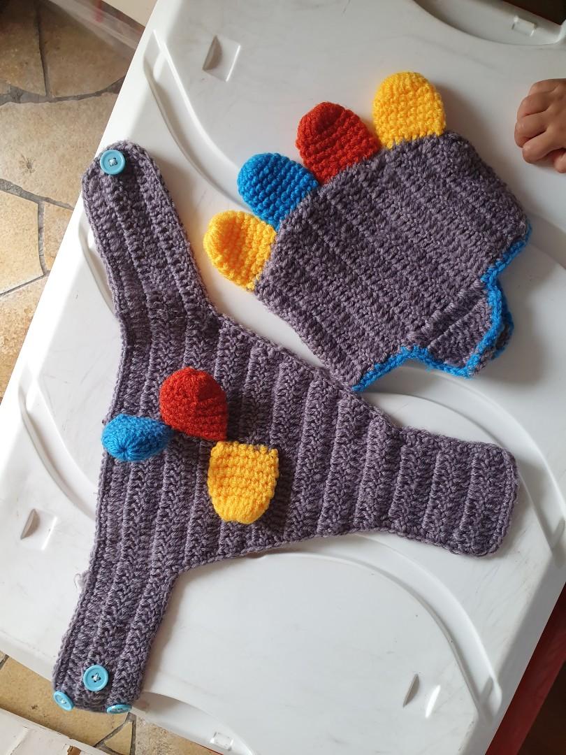 Baby Photoshoot Costume Snail and Dino, Babies & Kids, Babies & Kids