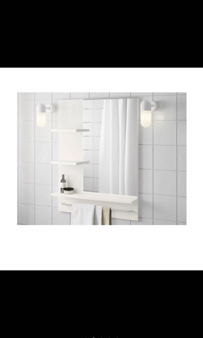 Ikea bathroom mirror shelf, Furniture & Home Living, Bathroom & Kitchen