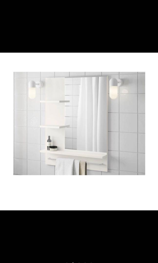 Ikea bathroom mirror shelf, Furniture & Home Living, Bathroom & Kitchen