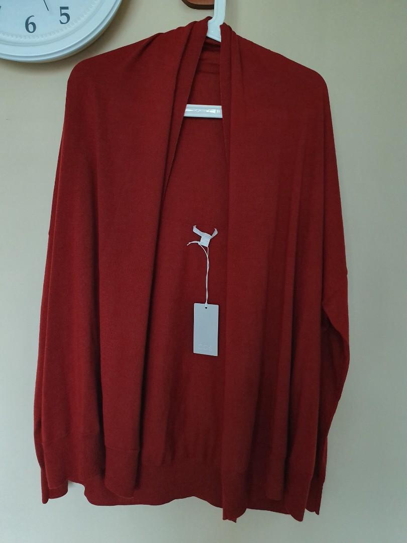 Red waterfall clearance cardigan