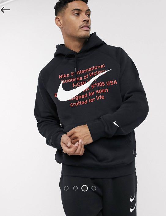 BNWTIP Nike Swoosh logo hoodie in black
