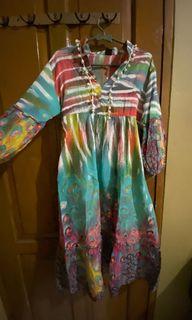 Boho Flowy Tie Dye Dress