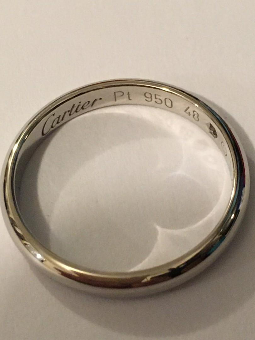 Cartier ring Pt 950 platinum diamond 卡 