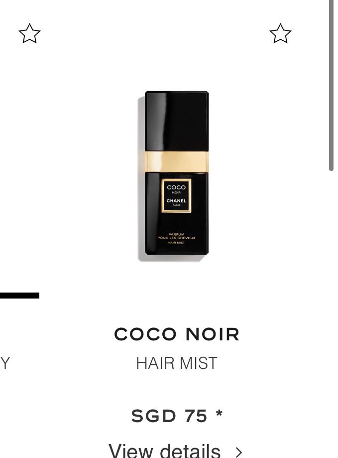 CHANEL COCO NOIR Hair Mist, Beauty & Personal Care, Fragrance