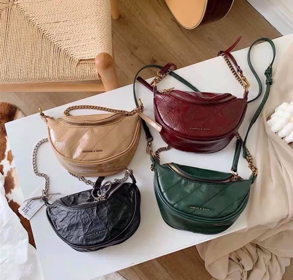Charles and keith half moon bag sales