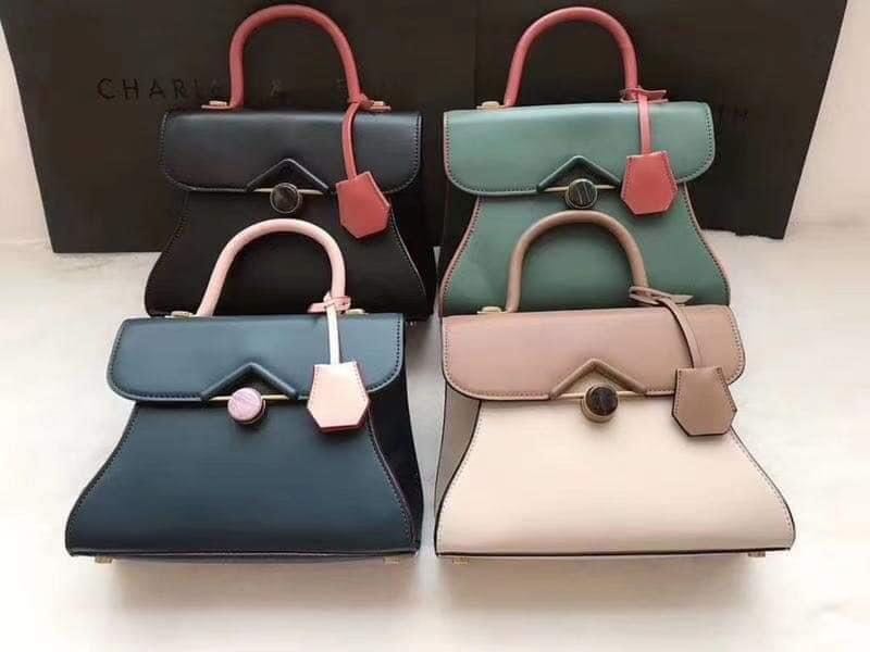 Charles and keith stone embellished handbag discount