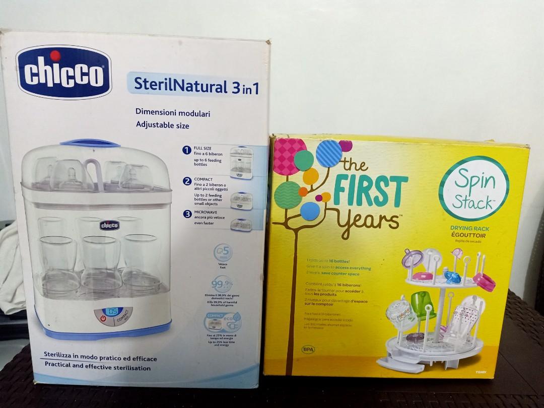 Chicco Sterilizer 3 in 1 & Drying Rack (Category: Weaning & Toddler Feeding) located in Mandaluyong City. Submitted by tanlorie24 (Listing ID 1044413321, Image 1). Description: Good as new Tatlong beses lang nagamit yung sterilizer tsaka yung baby rack RFS : nag didispose ng mga gamit ng baby kasi d naman namin na ginagamit.
