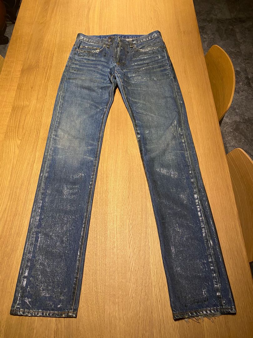 dior waxed denim