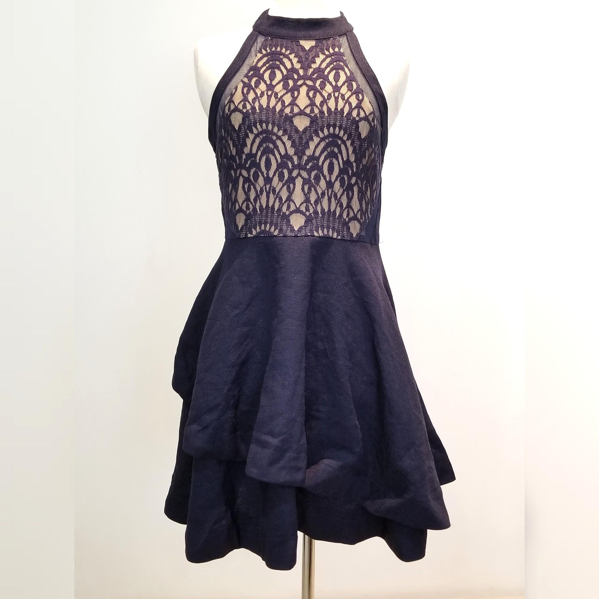 dotti navy blue lace dress, Women's Fashion, Dresses & Sets, Dresses on  Carousell