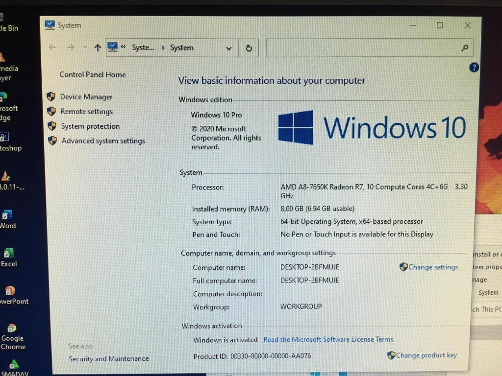 Envision All In One Pc Amd A8 7650k 3 80ghz Max 8gb Ram 500gb Hddd Computers Tech Desktops On Carousell
