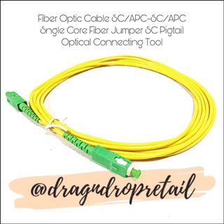 Fiber Optic Cable (for Globe/Converge) SC/APC-SC/APC Sngle Core Fiber Jumper SC Pigtail Connect Tool