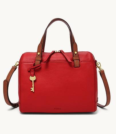 FOSSIL RACHEL SATCHEL BRICK RED Women s Fashion Bags Wallets Clutches on Carousell