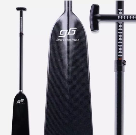 GB (Gladiator) Dragon Boat Full Adjustable Carbon Fibre Paddle, Sports