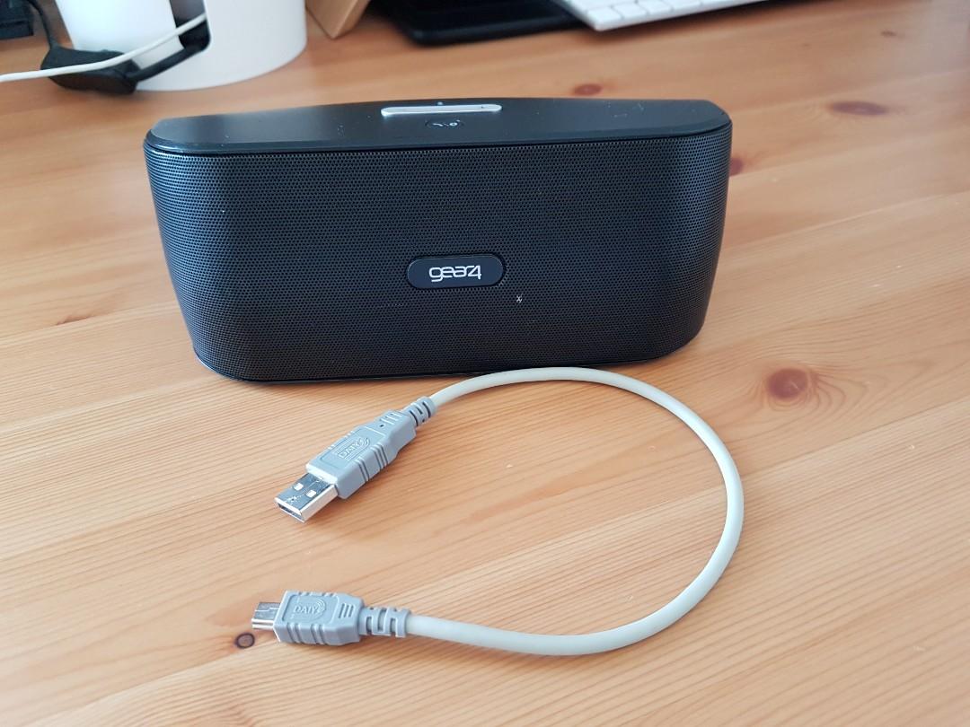 Gear 4 Wireless Bluetooth Speaker with charging cable Audio
