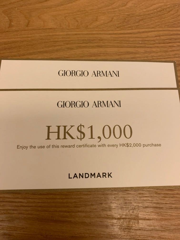 Giorgio Armani Landmark Coupon Carousell