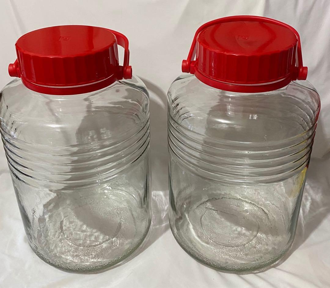 Glass Bottle 寬口玻璃樽梅酒瓶玻璃瓶8l 廚房用具 Carousell