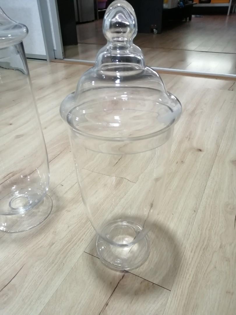 2 Glass Display Containers Kitchen Appliances On Carousell