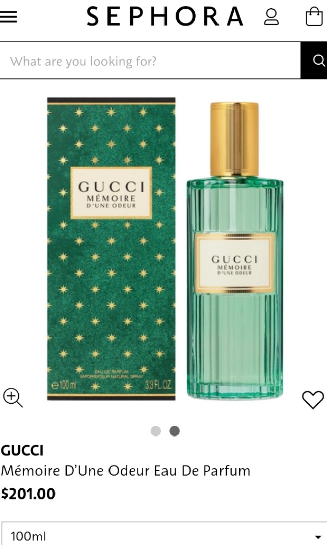 gucci memoire sephora