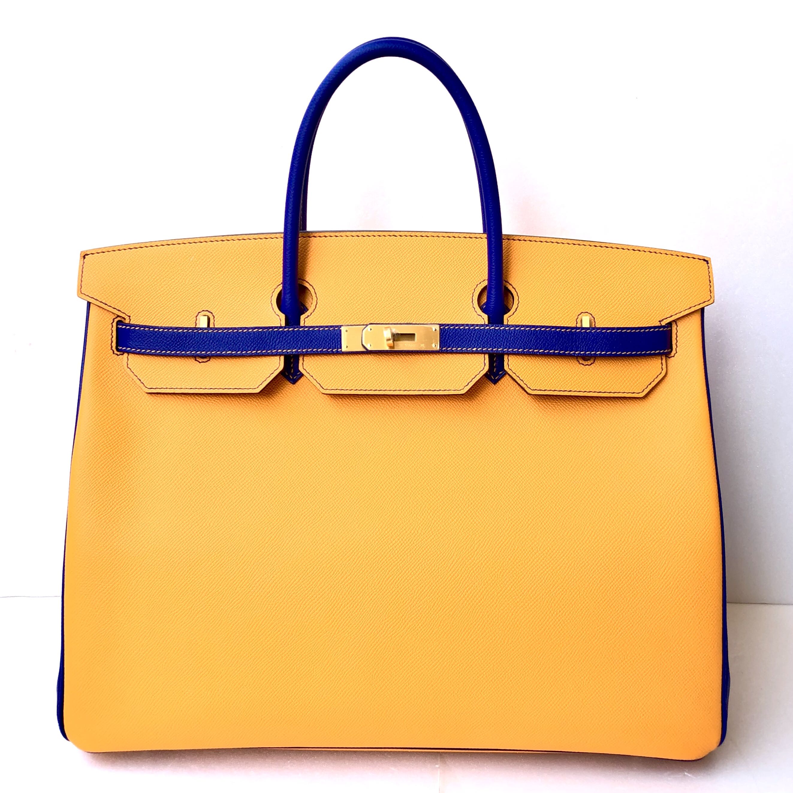 Hermes HSS Bi-Color Malachite and Jaune D'Or Epsom Gold Hardware – Madison  Avenue Couture