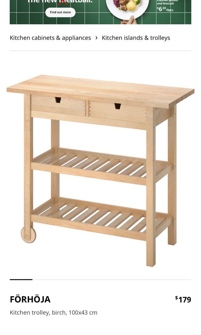 IKEA Kitchen Island Forhoja, Furniture & Home Living, Bathroom