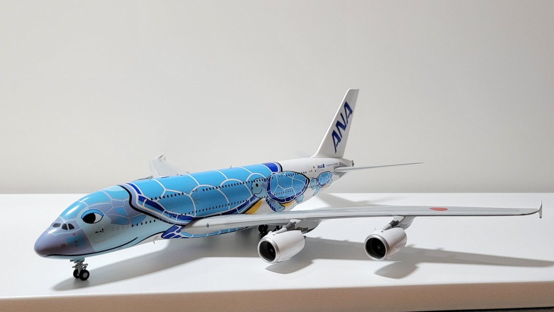 絕版JC Wings ANA全日空A380 Airbus空中巴士1:200飛機模型, 興趣及遊戲 