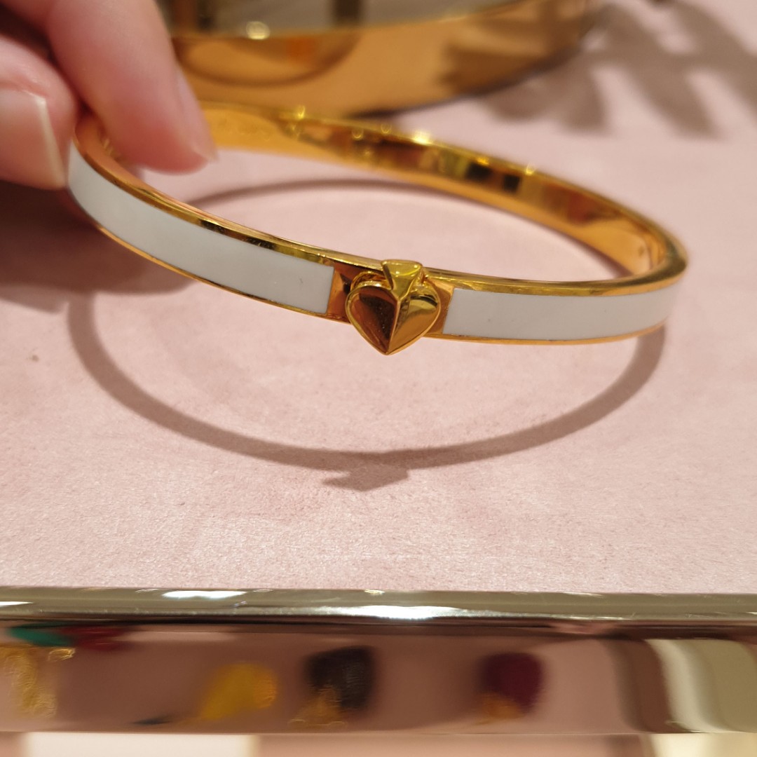 Kate spade hot sale white bangle